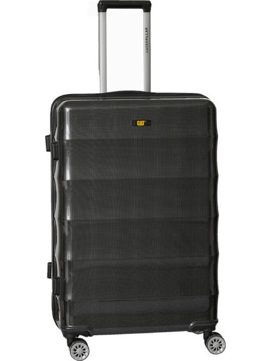 CAT Carbon V3 Cabin Travel Suitcase Hard Charcoal with 4 Wheels Height 55cm 84495-01