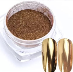 Acrylic Nails Powder Mirror Effect Mirror 2 Grams Light Gold