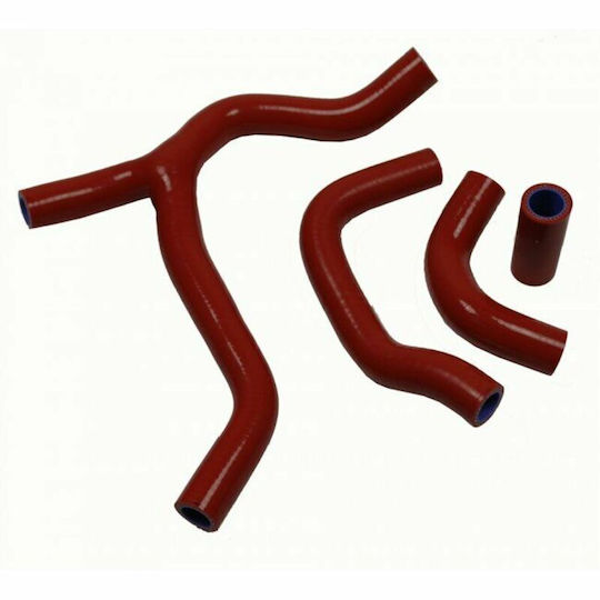 KSX Car Silicone Hose Set Water for Mercedes-Benz R Scania R Red