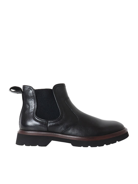 Leder Schwarz Herrenstiefel