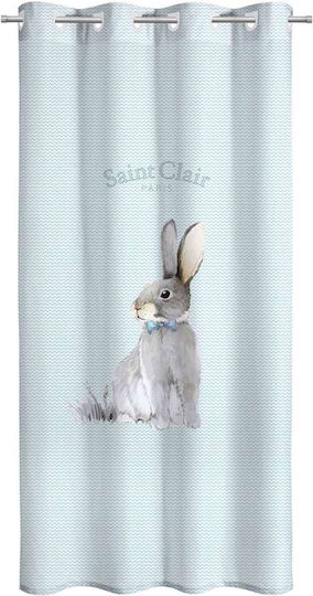 Saint Clair Детска завеса с куки Син 1752030223012 160x240cm
