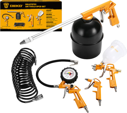 Deko DKL07ST01 Air Tool Kit 5 Pieces