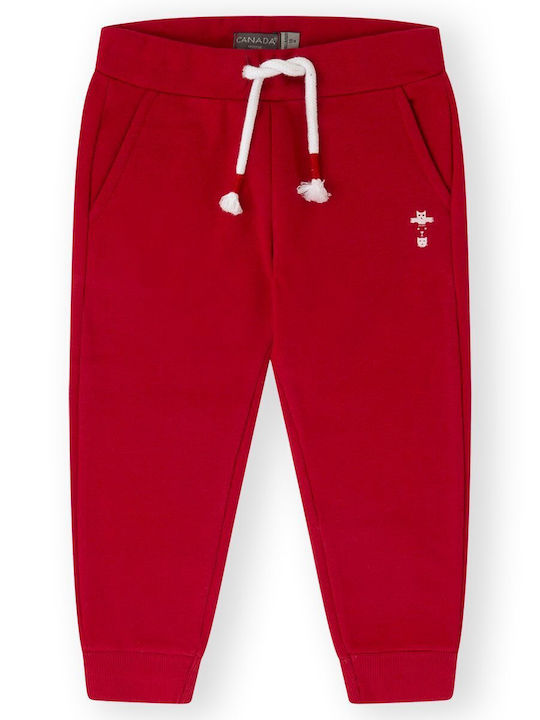 Canada House Kids Sweatpants Red 1pcs