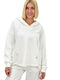 Potre Women's Athletic Blouse Long Sleeve White