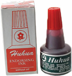 Huhua ink for tampon stamp 30ml red