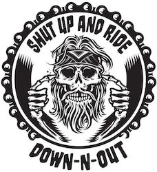 Down N Out Dekorative Aufkleber