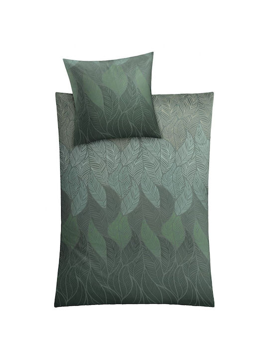 Kleine Wolke Duvet Cover Cotton Satin Single 135x200 Jamiro Green
