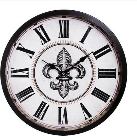 Etoile Wall Clock Black Ø40cm