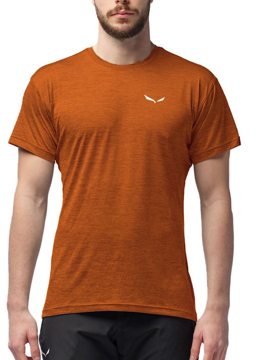 Salewa Puez Herren Sport T-Shirt Kurzarm Orange