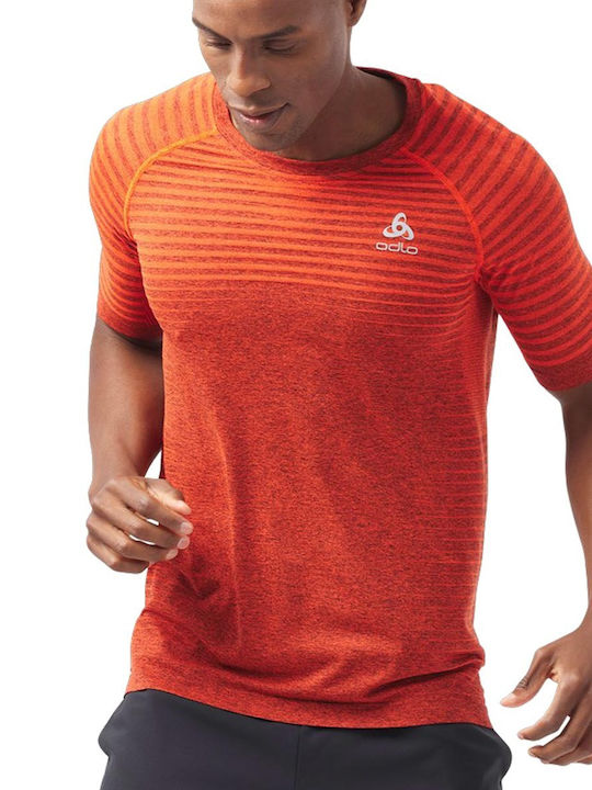 Odlo Essential Seamless Short Sleeve Red
