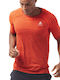 Essential Seamless Herrenblusen Sportlich Kurzarm T-Shirt Rot