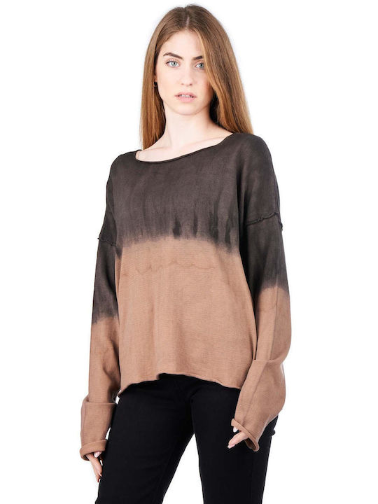 Zoya Women's Blouse Long Sleeve Brown