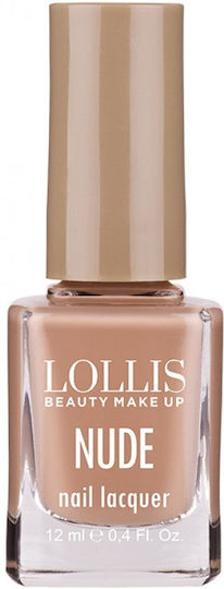 Lollis Beauty Make Up Glossy Βερνίκι Νυχιών Ροζ