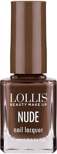 Lollis Beauty Make Up Glossy Βερνίκι Νυχιών Ροζ