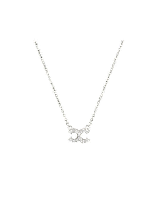 Necklace from Silver with Zircon