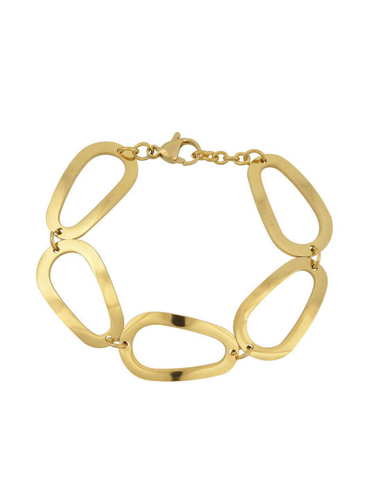 Bracelet made of Steel Gold Plated