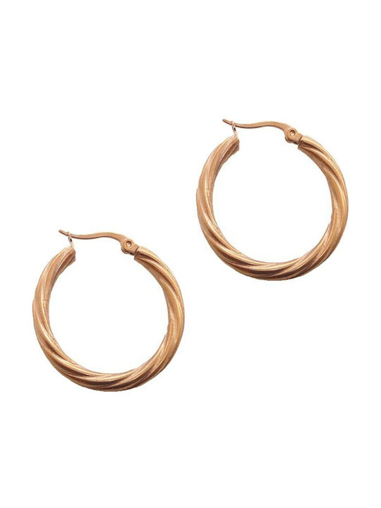 Earrings Hoops Gold Plated