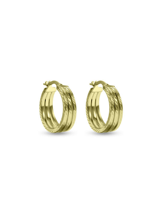 Earrings Hoops Gold Plated