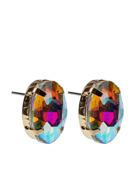 FantazyStores Earrings Gold Plated with Stones ...