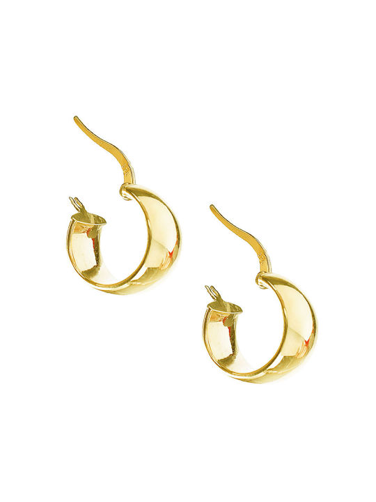 Gatsa Earrings Hoops Gold Plated