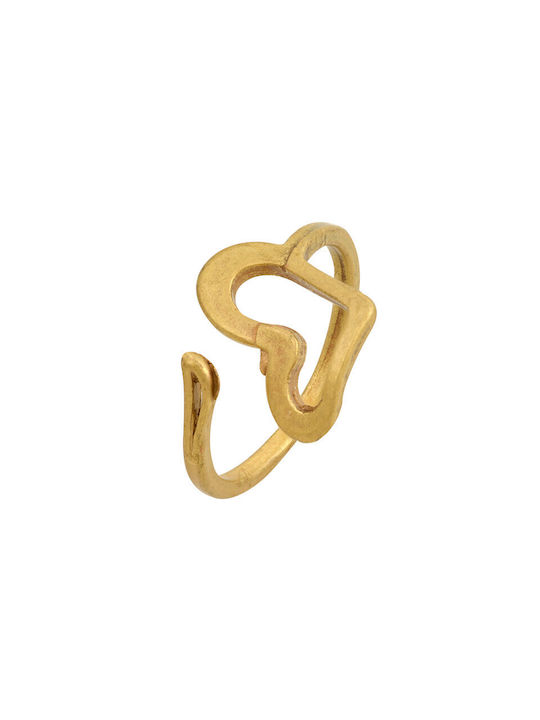 Women's Gold Plated Brass Ring