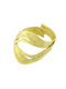 Kalliope Women's Gold Plated Brass Ring