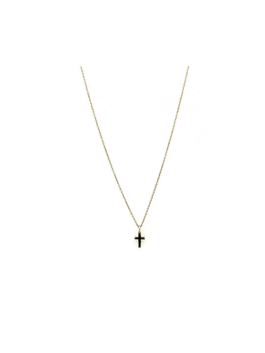 Gold Kreuz 9K mit Kette