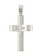 White Gold Cross 14K