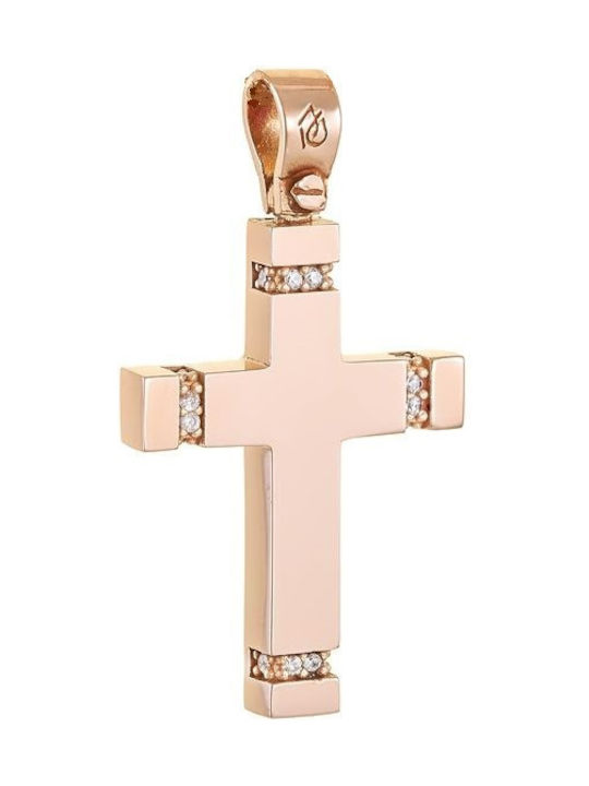 Weißgold Kreuz 14K