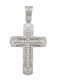 Al'Oro White Gold Cross 14K