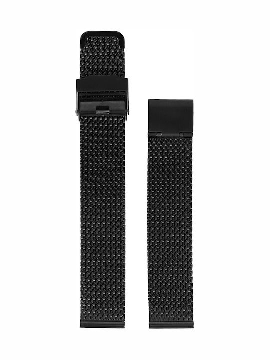 Vitopoulos Metallic-Armband Schwarz 22mm