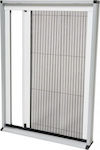 Ideco Σίτα Πόρτας Πλισέ Λευκή από Fiberglass 230x140cm ID14-23