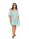 Aquablue Damen Kaftan Strand Türkis