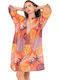 Aquablue Damen Kleid Strand Orange