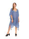 Aquablue Damen Kaftan Strand Mehrfarbig