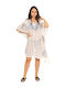 Aquablue Women's Mini Caftan Beachwear White