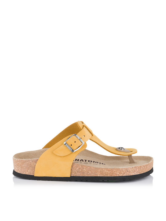 Vesna Women's Flat Sandals in Yellow Color