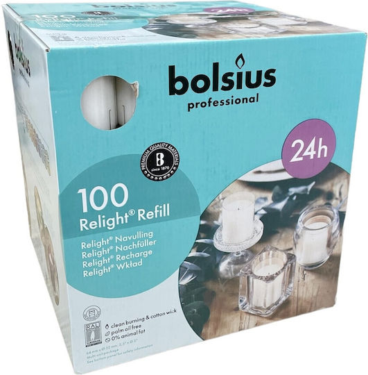 Bolsius Professional Lumânări Borcan Alb Bolsius Professional Lumânări Borcan Alb