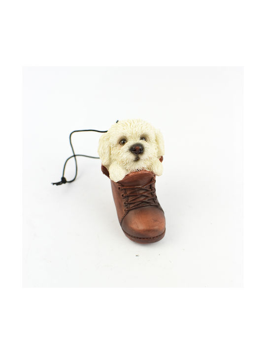 Decorative Dog Polyresin 3.8x6x6cm 1pcs