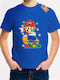 Tricou pentru copii Albastru Mario