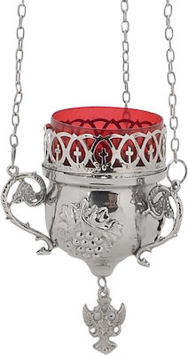 Metallic Hanging Vigil Oil Lamp 9768Ν