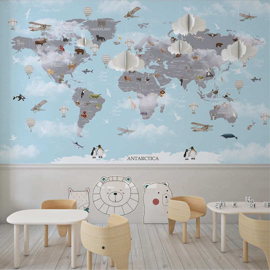 Caravelshop Embosat Kids Paper Wallpaper L400xH270buc