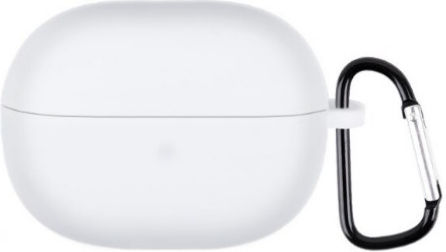 Silicone Case with Keychain White for Redmi Buds 3 Lite
