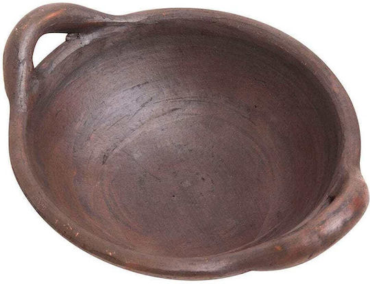 Muubs Servierschüssel Rund Keramik Braun mit Durchmesser 16cm