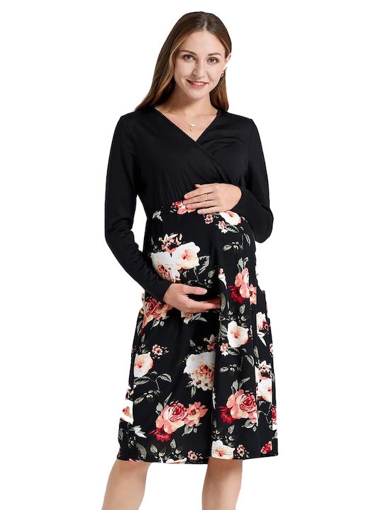 Nebility Φόρεμα Εγκυμοσύνης Μαύρο