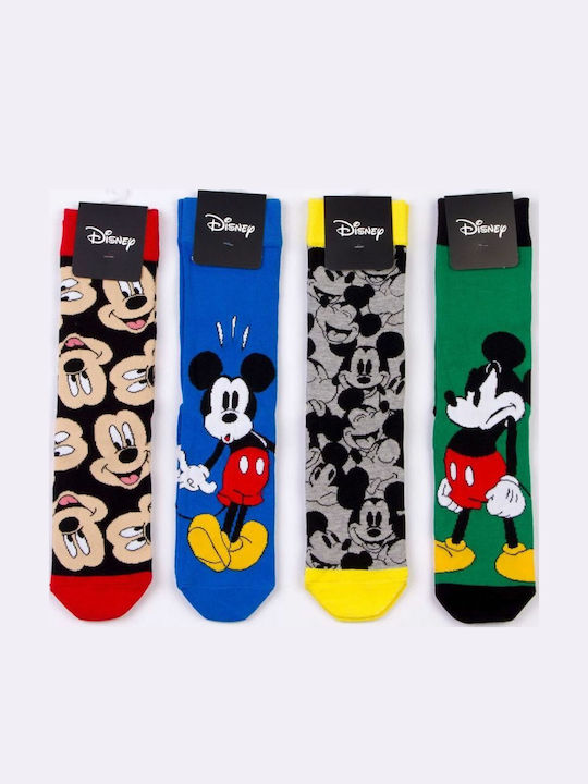 Disney Mickey Women's Patterned Socks Multicolour 4Pack