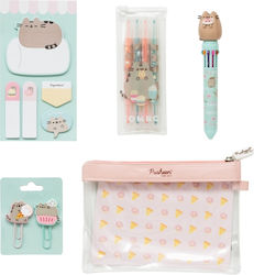 Pusheen Set de Papetărie pentru Copii cu Stilou, Cutie pentru Creioane și Penar 1buc