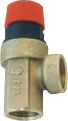 Cherbros Two-Way Brass Pressure Relief Valve ½" for boiler