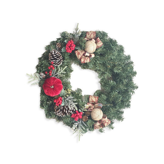 Christmas Decorative Wreath Battery Powered 60cm