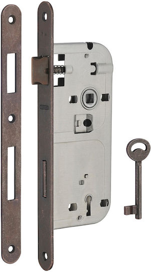 Thirard Eingelassene Schloss Mesoportas mit Zentrum 45mm Bronze Rechts
